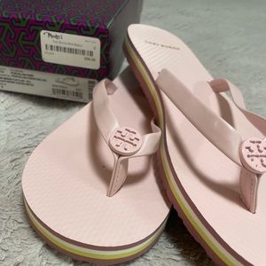 NEW Tory Burch Women's Size 9 Mini Minnie Flip-Flop, Porcelain Pink